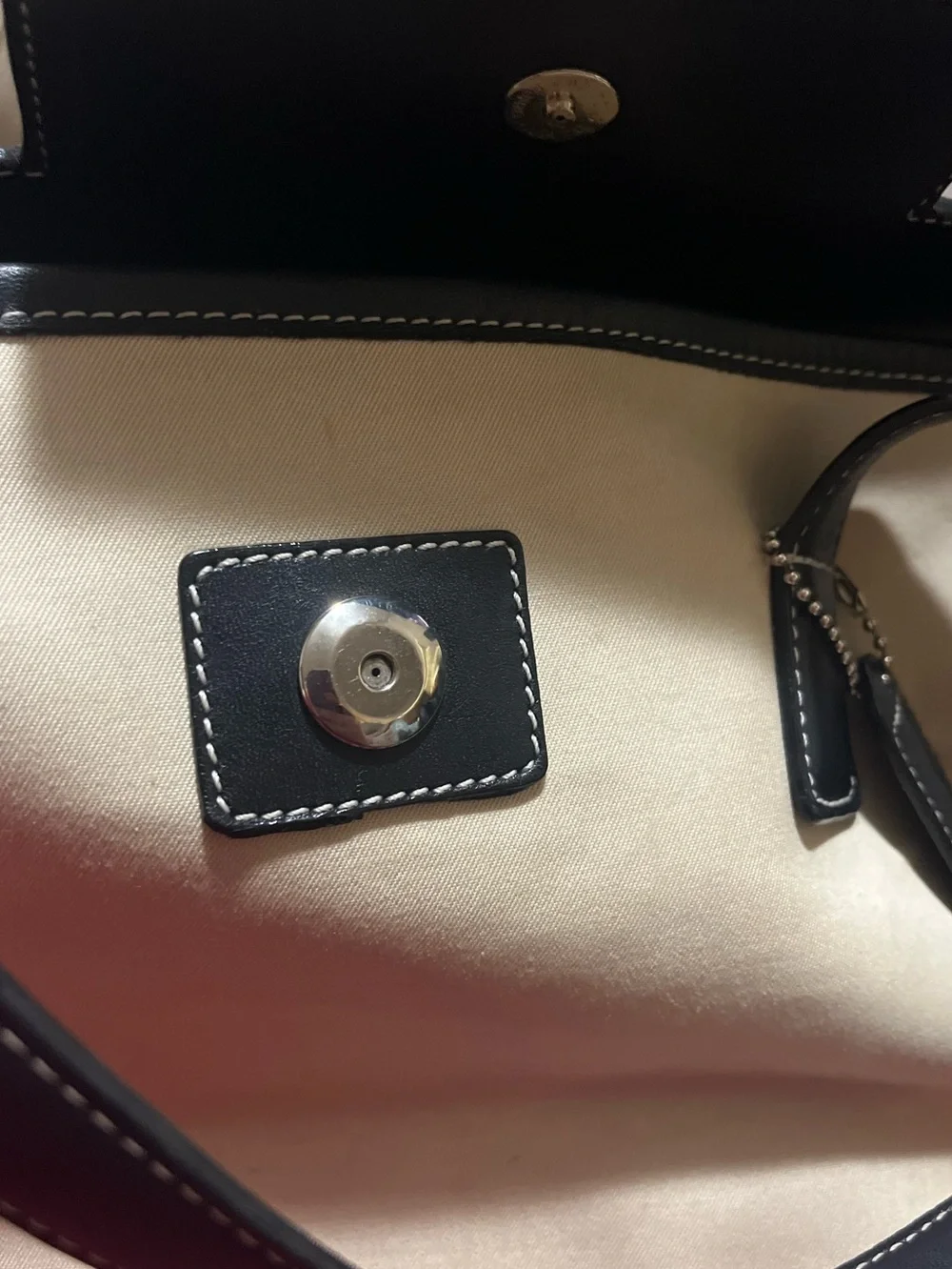 ✨RARE VINTAGE ICON: Coach Hamptons 7705 Black Leather & Canvas Doctor Satchel